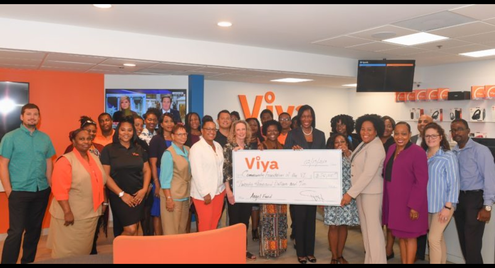 Community Foundation of the Virgin Islands Receives $20,000 Donation from Viya